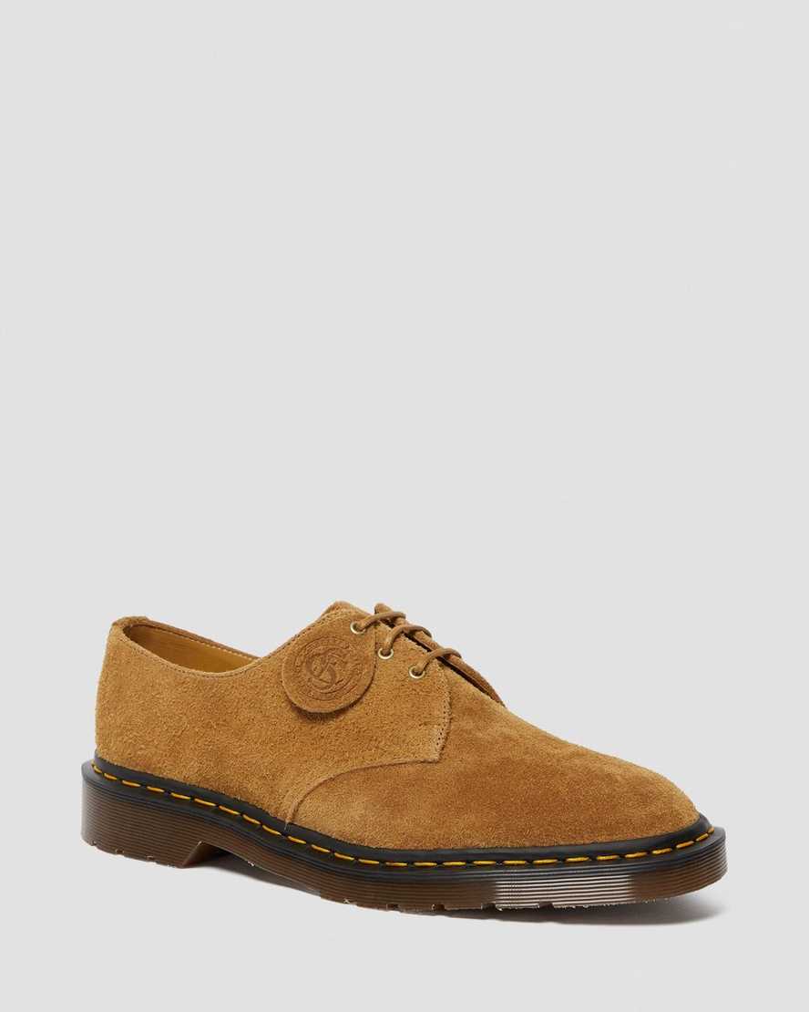 Dr. Martens 1461 Made In England Suede Erkek Bağcıklı Ayakkabı - Ayakkabı Kahverengi |QAYIP3061|